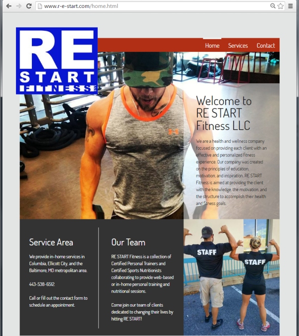 RE Start Fitness LLC website